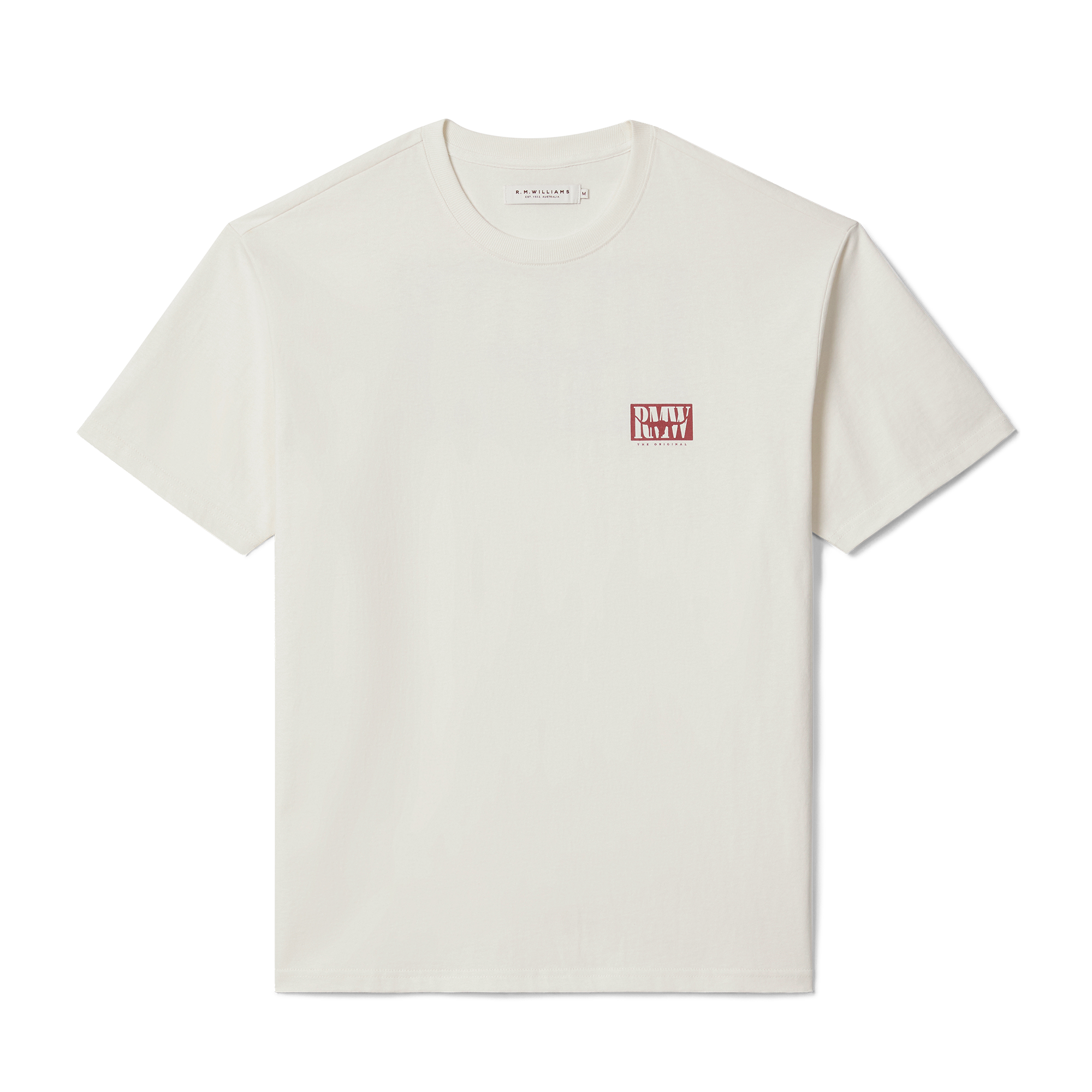 R.M.Williams Mens Branded S/S Tee (KDU10JE07) White