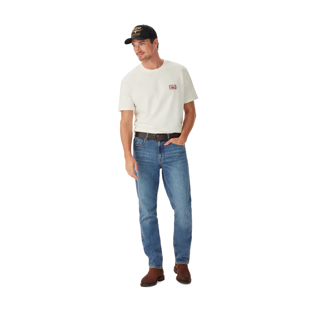 R.M.Williams Mens Branded S/S Tee (KDU10JE07) White