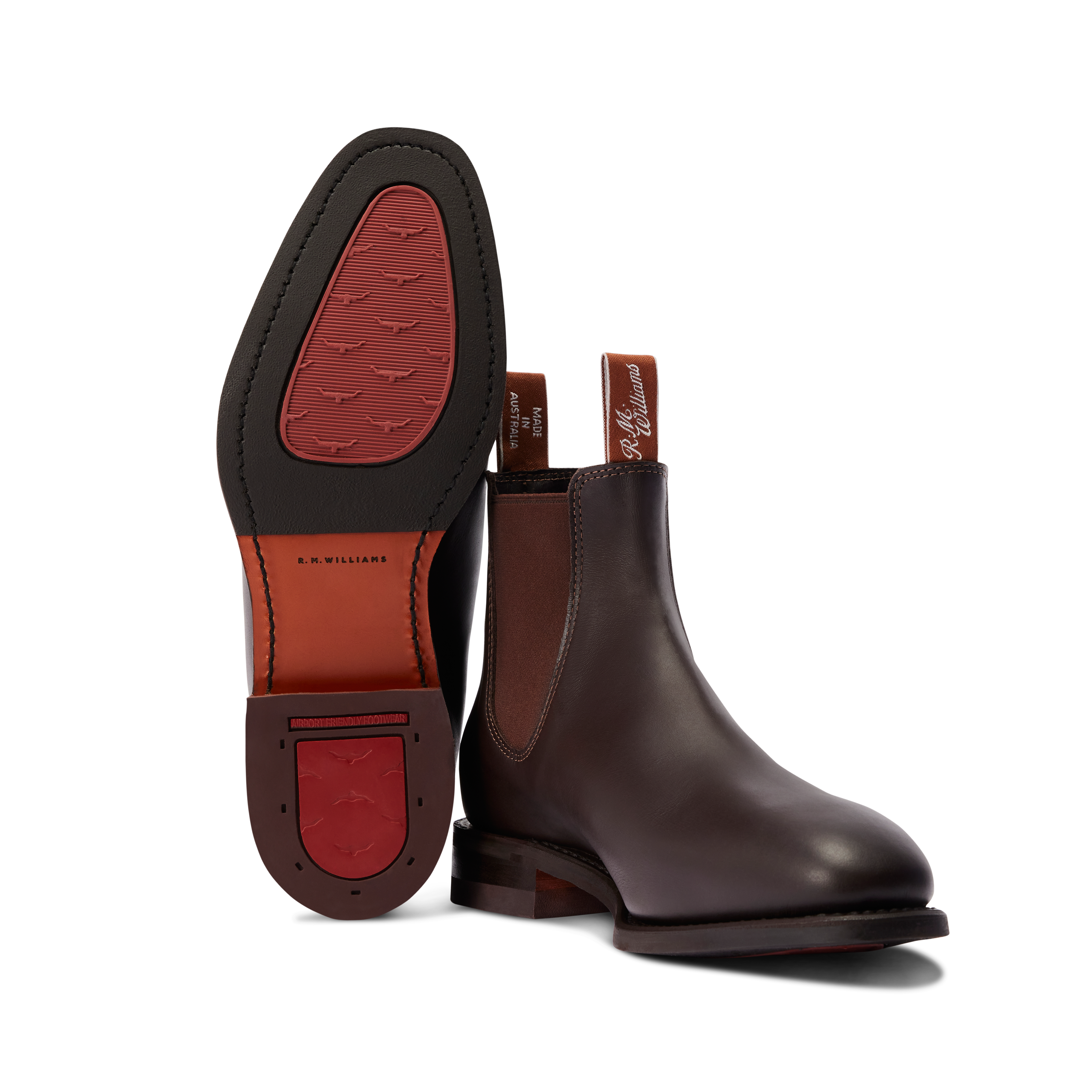 R.M.Williams Mens Dynamic Flex Craftsman Boots (B543YM) Chestnut