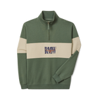 R.M.Williams Mens Heritage 1/4 Zip Sweatshirt (KZU00BB02) Spruce Green