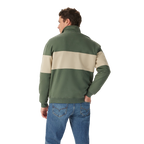 R.M.Williams Mens Heritage 1/4 Zip Sweatshirt (KZU00BB02) Spruce Green