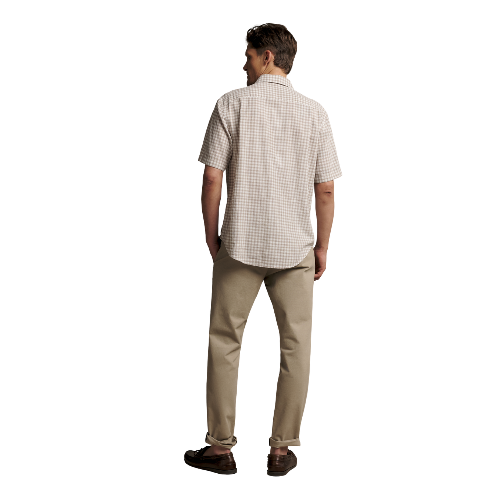 R.M.Williams Mens Johnson S/S Check Shirt (SHF11CL01) Tan
