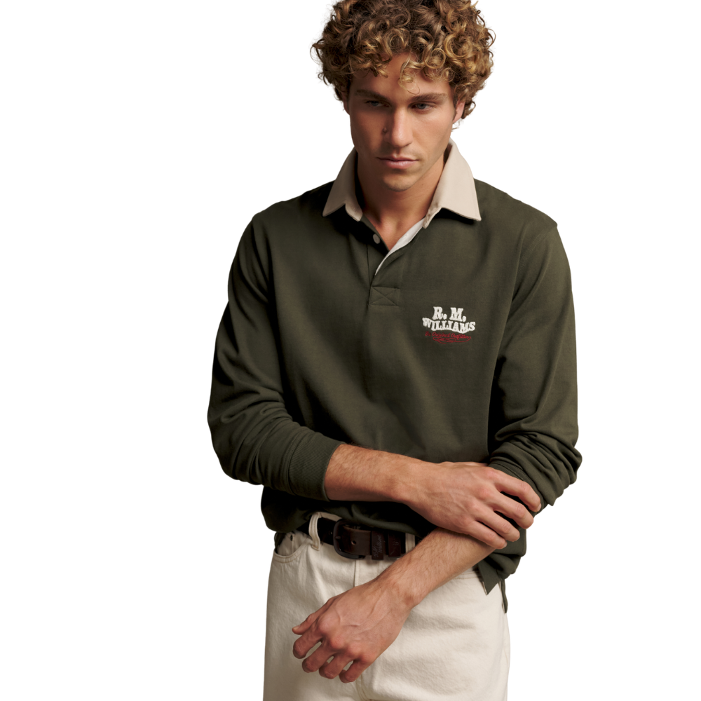 R.M.Williams Mens Kandos Rugby (KR200RJ23) Dark Khaki