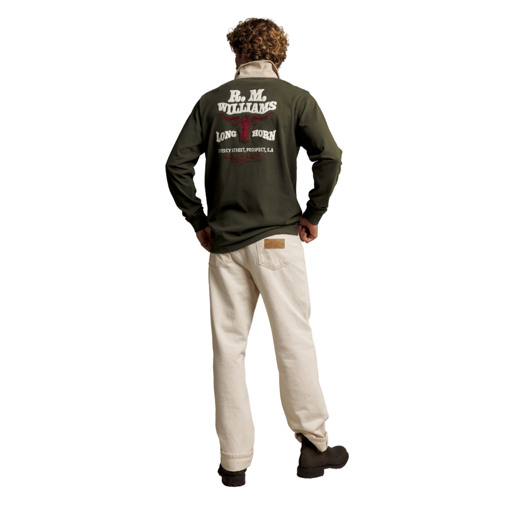 R.M.Williams Mens Kandos Rugby (KR200RJ23) Dark Khaki