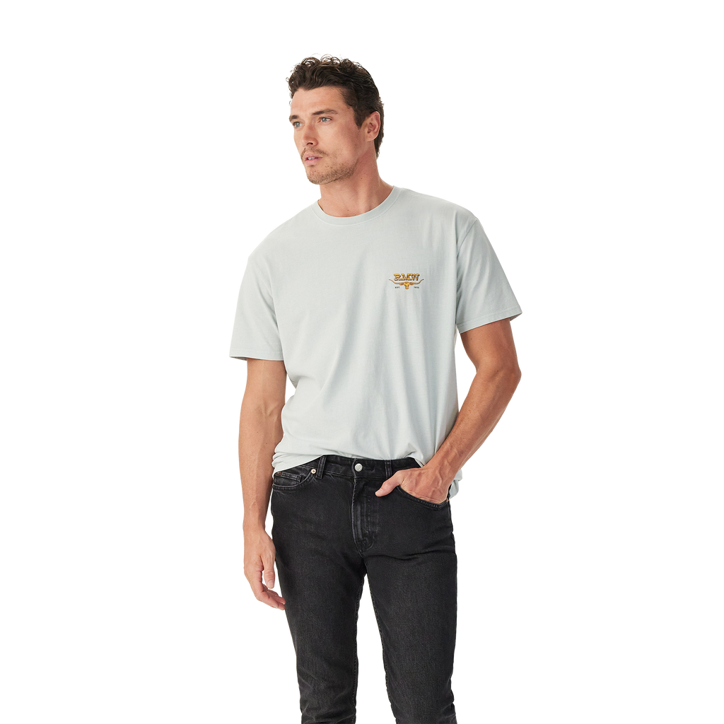 R.M.Williams Mens Louth S/S Tee (KDU10JE05) Salt