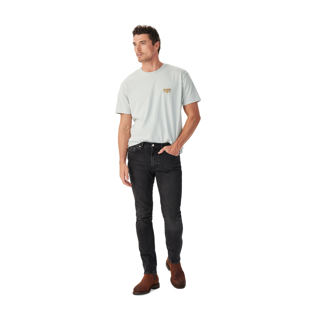 R.M.Williams Mens Louth S/S Tee (KDU10JE05) Salt