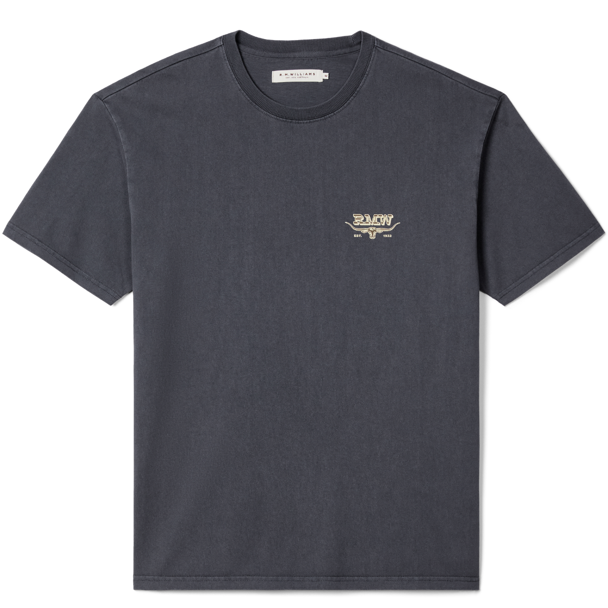 R.M.Williams Mens Louth S/S Tee (KDU10JE05) Vintage Black