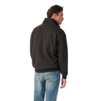 R.M.Williams Mens Mulyungarie 1/4 Zip Sweatshirt (KZU00BB03) Charcoal 3-4 Back