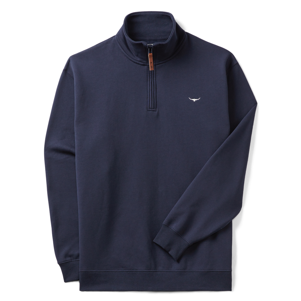 R.M.Williams Mens Mulyungarie Fleece (KZ400FL4502) Navy Flat Lay