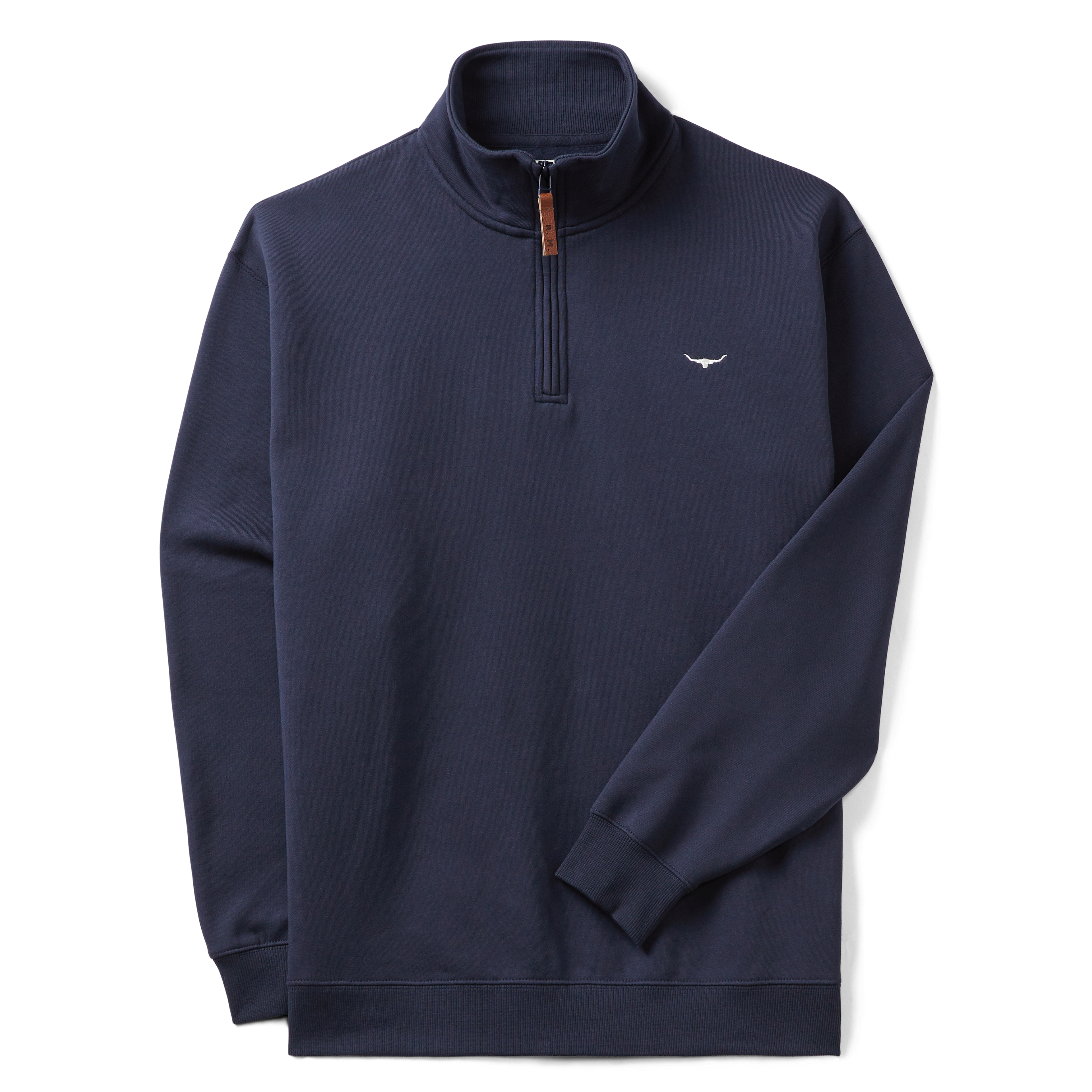 R.M.Williams Mens Mulyungarie Fleece (KZ400FL4502) Navy Flat Lay