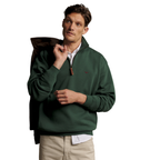 R.M.Williams Mens Mulyungarie Quarter Zip Jumper (KZU00BB08) Pine