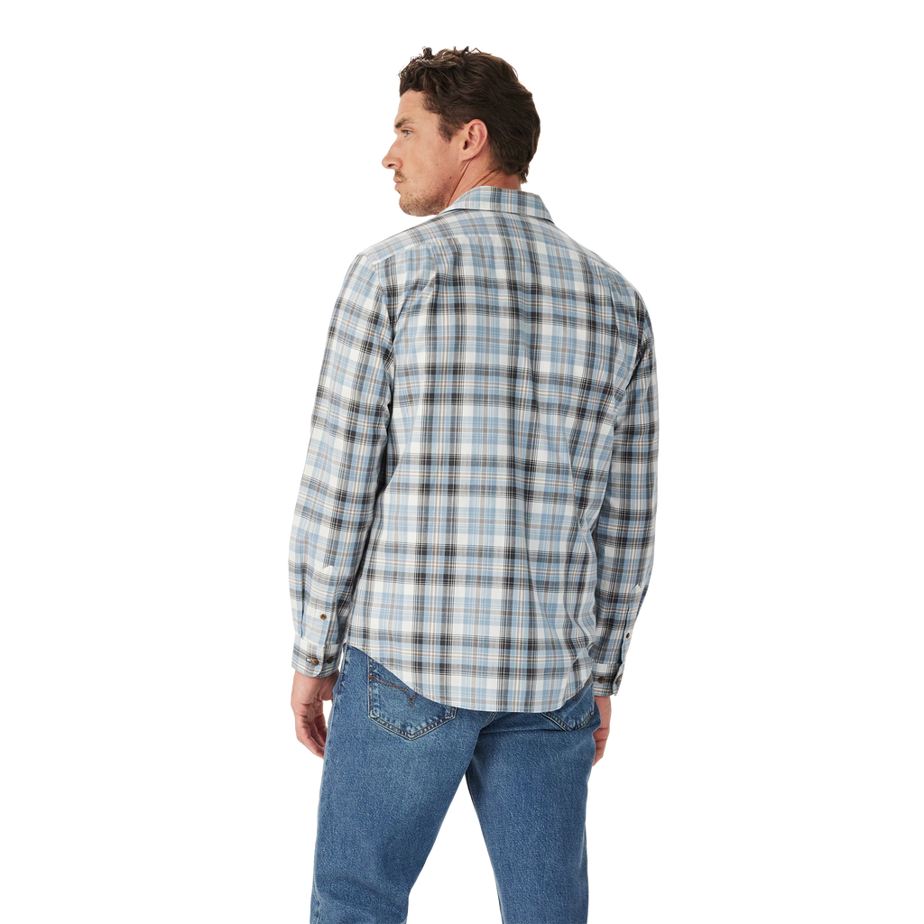 R.M.Williams Mens O'Connell Check L/S Shirt (SH201BS02) White