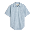 R.M.Williams Mens Quinn Poplin S/S Check Shirt (SHF11PS02) Green