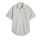 R.M.Williams Mens Winton Poplin S/S Check Shirt (SHF11PS01) White