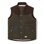 R.M.Williams Mens Yambulla Waxed Vest (JV233WA01) Dark Khaki