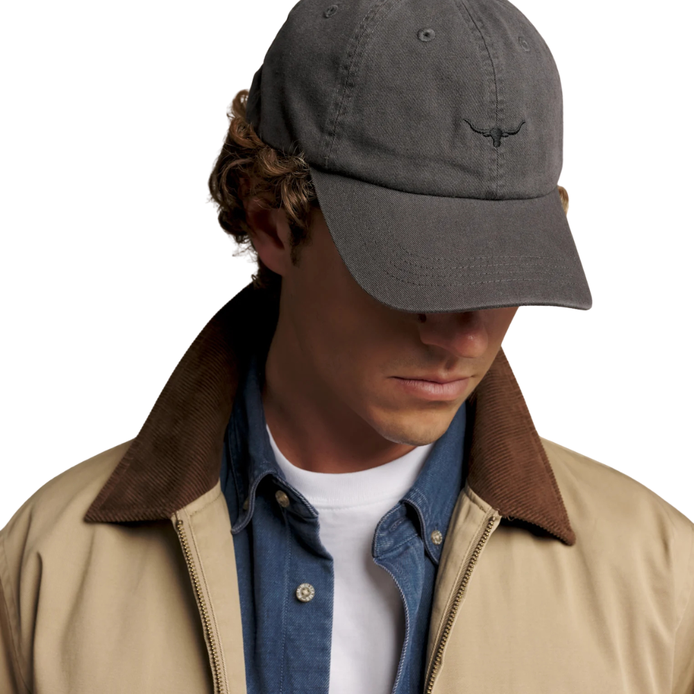 R.M.Williams  Mini Longhorn Twill Cap (ACX9OCT04) Charcoal