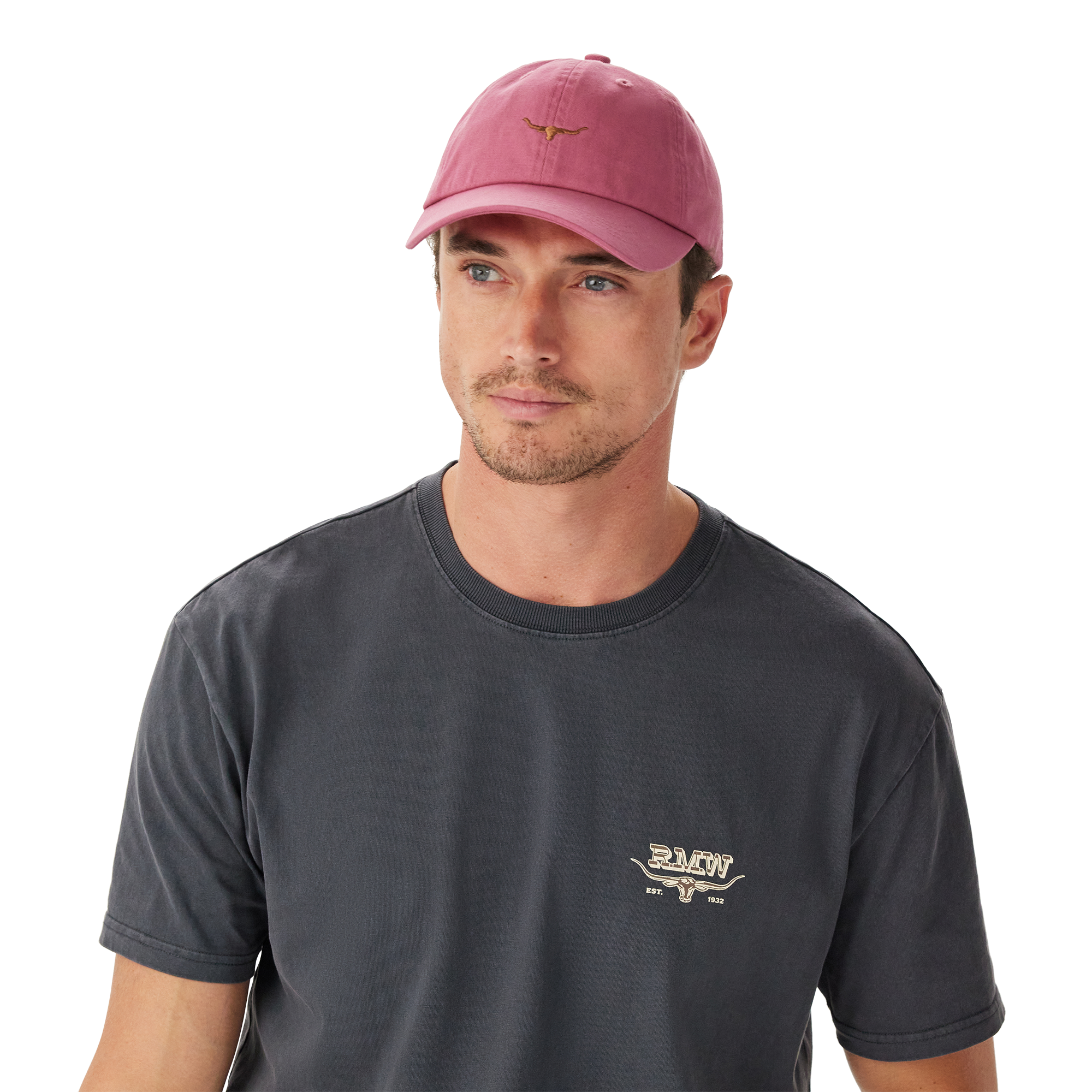 R.M.Williams Mini Longhorn Twill Cap (ACX9OWI24) Fuchsia