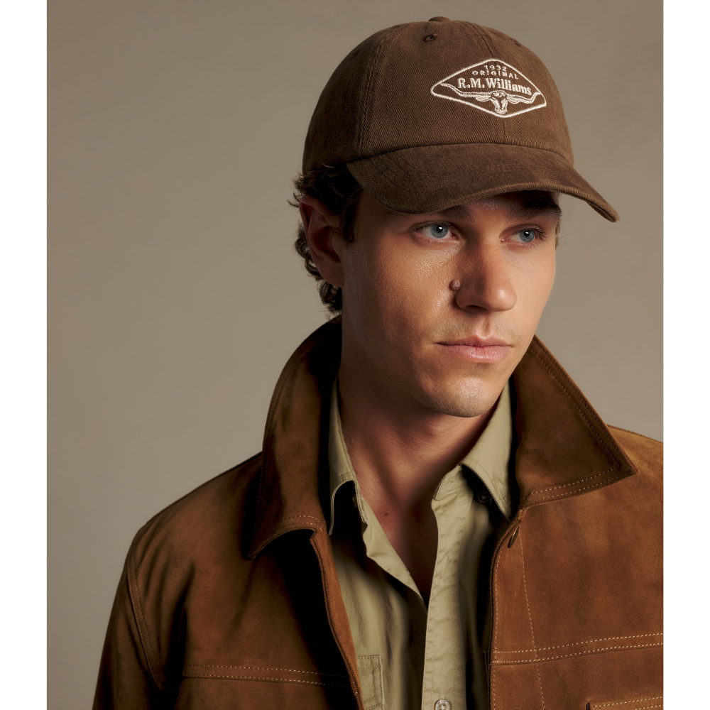R.M.Williams Original RMW Heavy Twill Cap (ACX9OCT05) Cinnamon