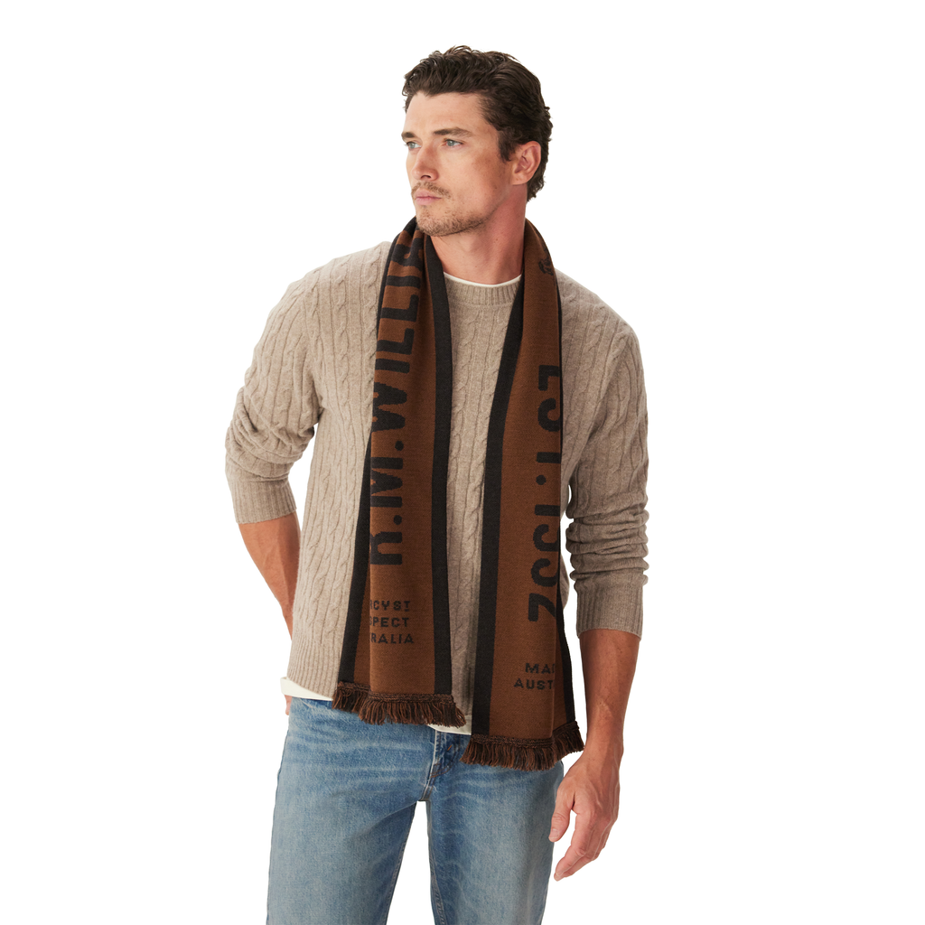 R.M.Williams R.M.Williams Kit Scarf (ASX9OWK08) Chocolate