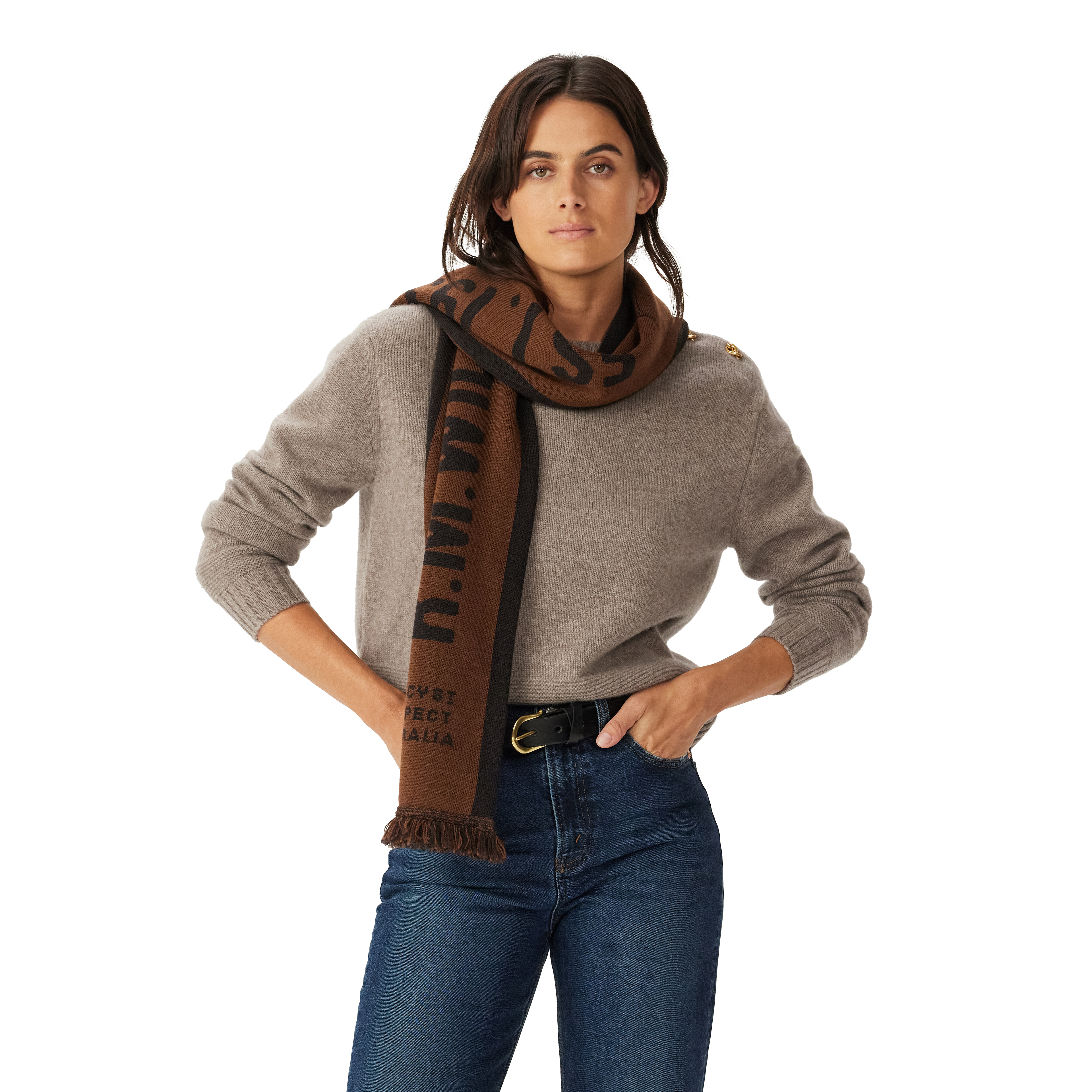 R.M.Williams R.M.Williams Kit Scarf (ASX9OWK08) Chocolate