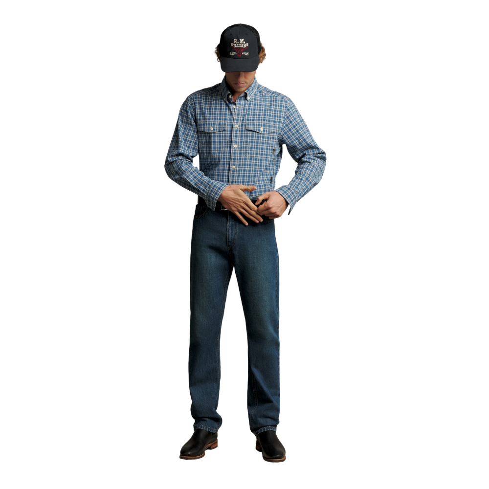 R.M.Williams  RMW Longhorn Trucker Cap (ACX9OCT06) Black Wash