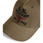 R.M.Williams  RMW Longhorn Trucker Cap (ACX9OCT06) Dark Olive