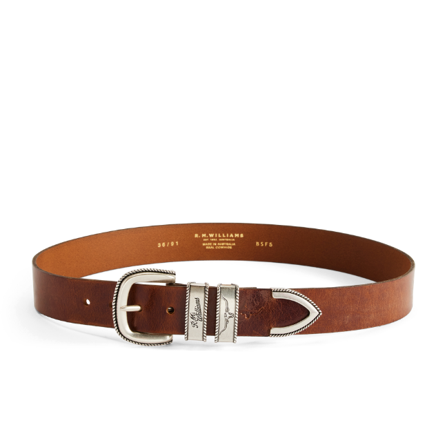 R.M.Williams  Rope Drover Belt (BSF5DDA01) Caramel