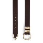 R.M.Williams  Rope Drover Belt (BSF5NCH02) Chestnut, shown against a plain white background.