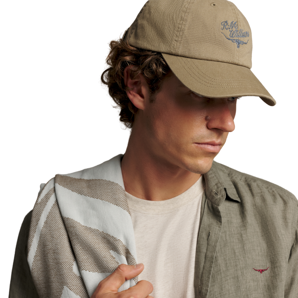 R.M.Williams  Script Longhorn Cap (ACX9OCT08) Mud