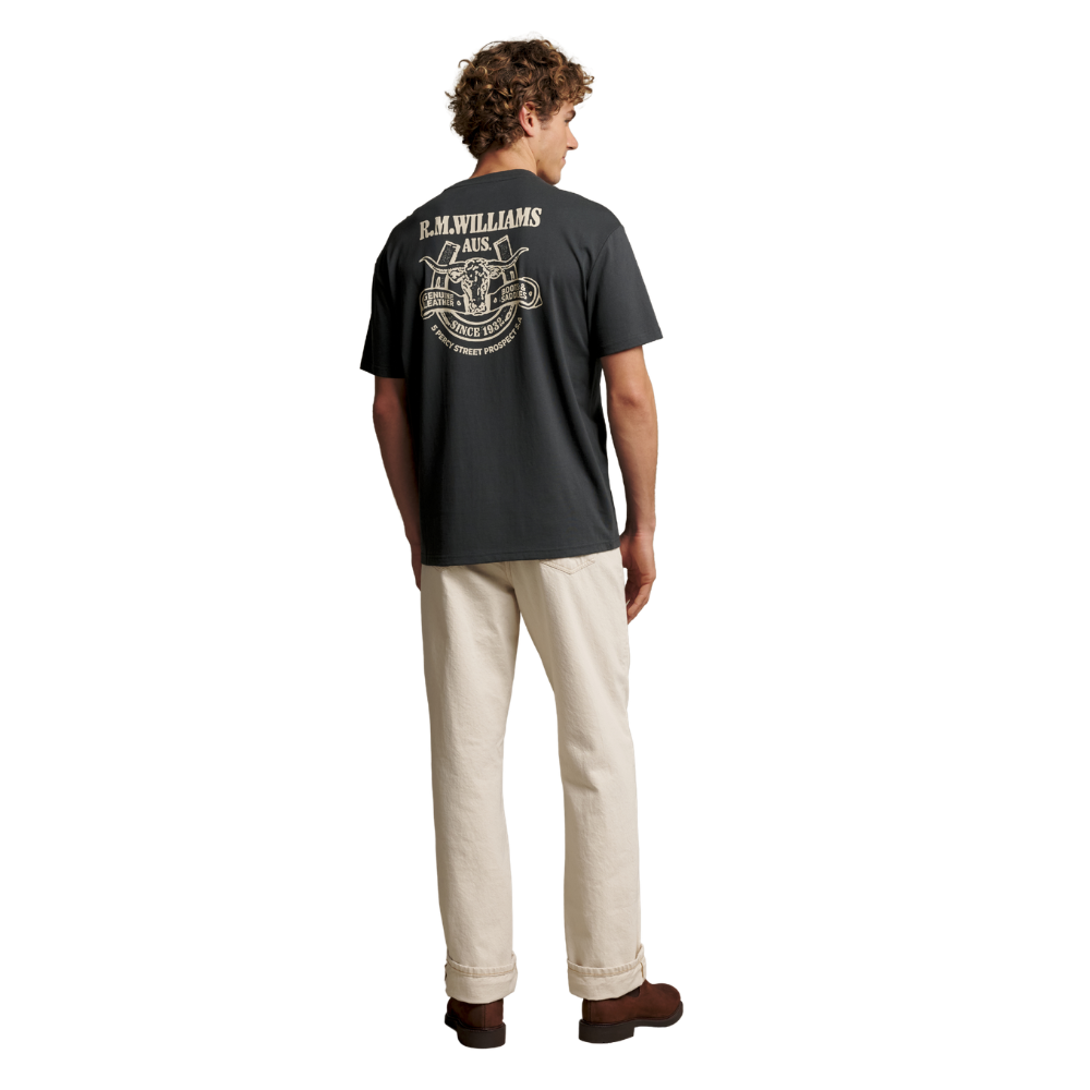 R.M.Williams Unisex Blyth S/S Tee (KDU10JE13) Vintage Black