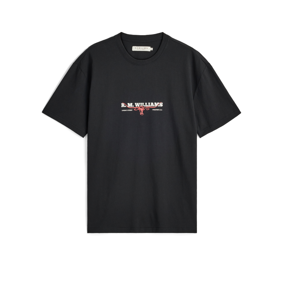 R.M.Williams Unisex Holt S/S Tee (KDU10JE19) Black