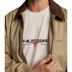 R.M.Williams Unisex Holt S/S Tee (KDU10JE19) Vintage White