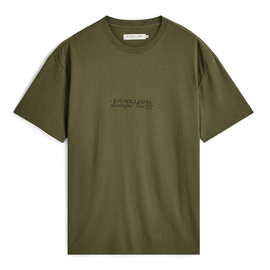 R.M.Williams Unisex Roadie S/S Tee (KDU10JE21) Fatigue