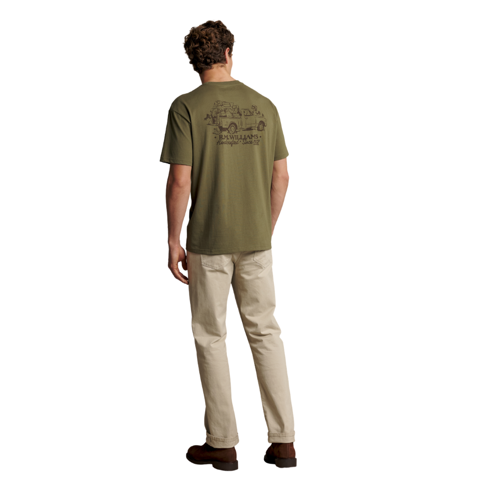 R.M.Williams Unisex Roadie S/S Tee (KDU10JE21) Fatigue