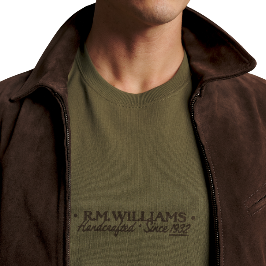R.M.Williams Unisex Roadie S/S Tee (KDU10JE21) Fatigue