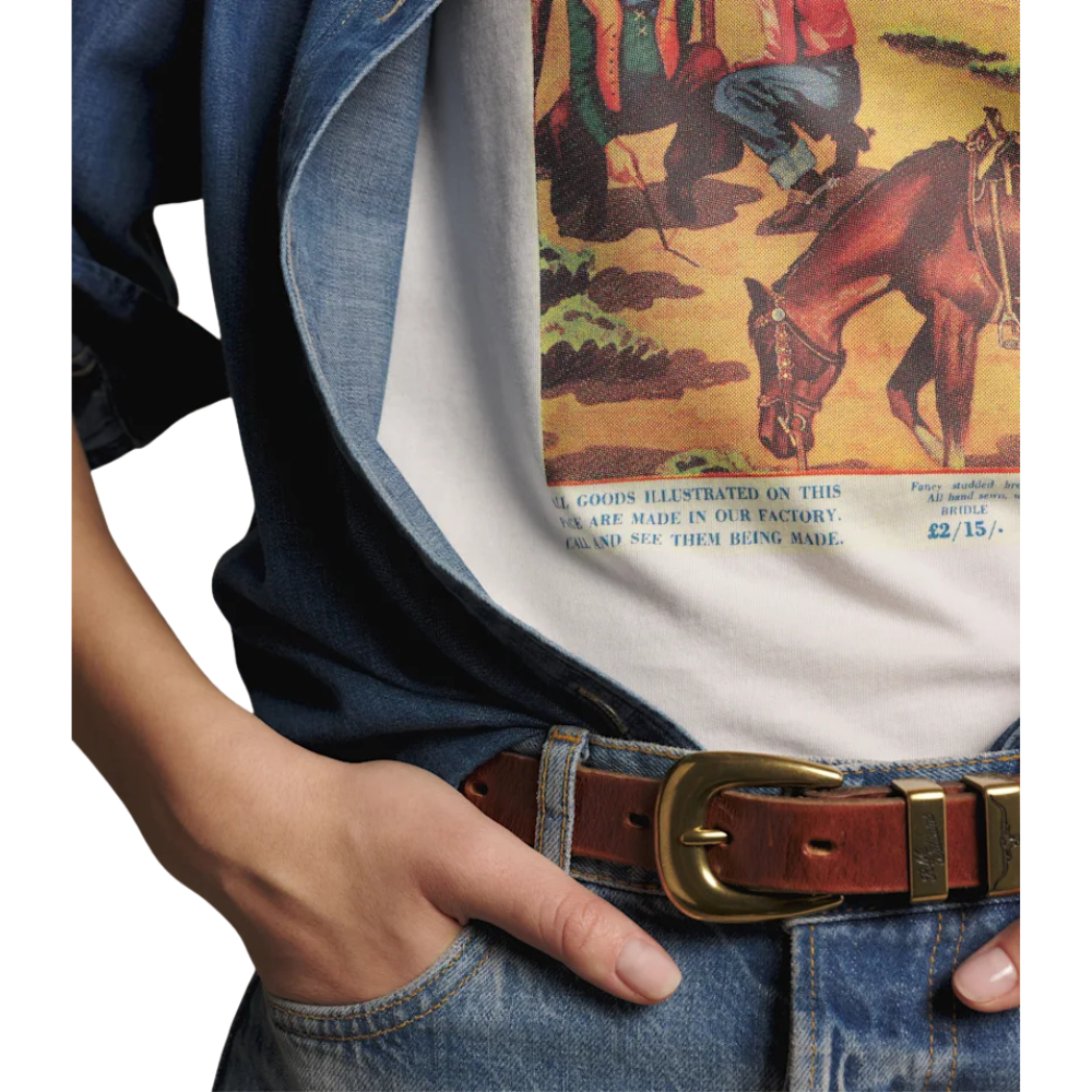 R.M.Williams Womens Archive Advert S/S Tee (KDX10JE04) White