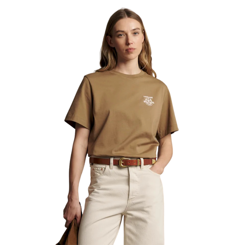 R.M.Williams Womens Blyth S/S Tee (KDX10JE05) Dark Sand