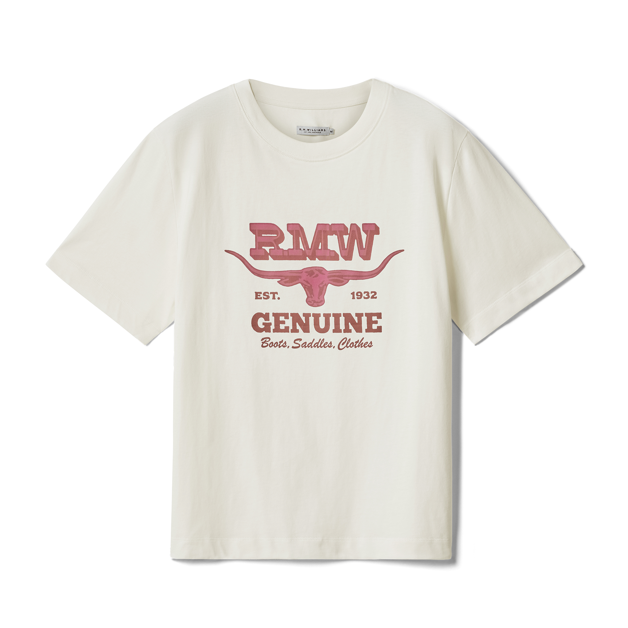 R.M.Williams Womens Louth S/S Tee (KDR10JE37) White