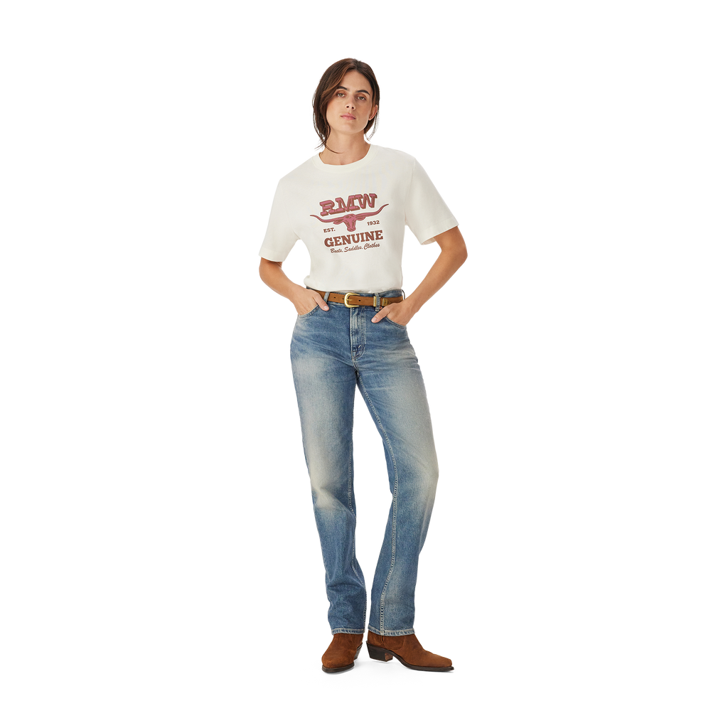 R.M.Williams Womens Louth S/S Tee (KDR10JE37) White