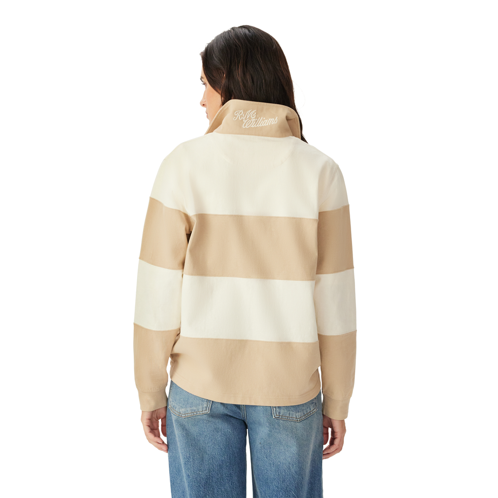 R.M.Williams Womens Narran 4 Panel Rugby (KRR00RJ01) Sand
