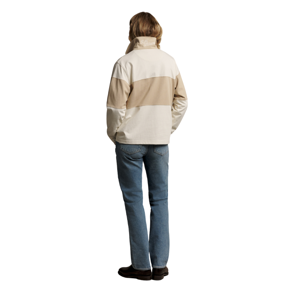 R.M.Williams Womens Narran Heritage 3 Panel Rugby (KRR00RJ06) Ivory