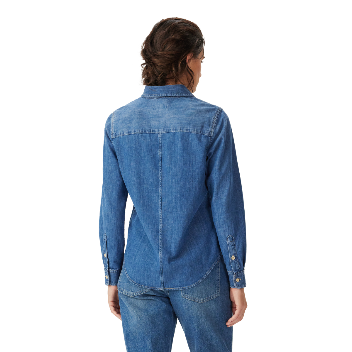 R.M.Williams Womens Olney Denim L/S Shirt (SH600DE01) Indigo