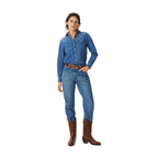 R.M.Williams Womens Olney Denim L/S Shirt (SH600DE01) Indigo