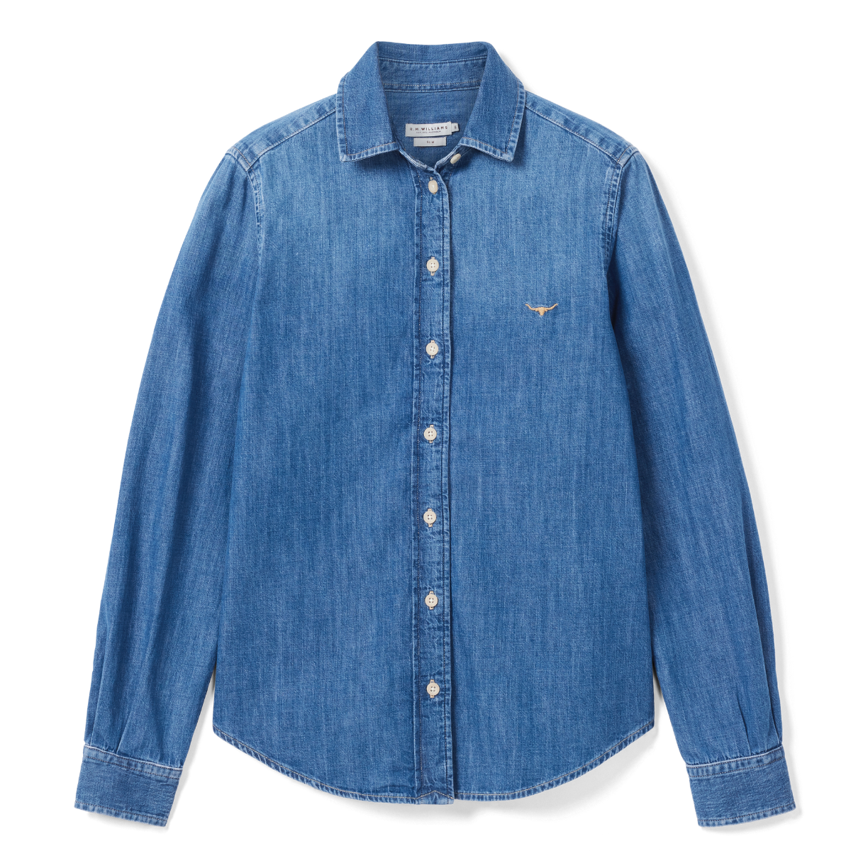 R.M.Williams Womens Olney Denim L/S Shirt (SH600DE01) Indigo