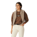 R.M.Williams Womens RMW Heritage Crew Sweatshirt (KCR00BB01) Brown Bark
