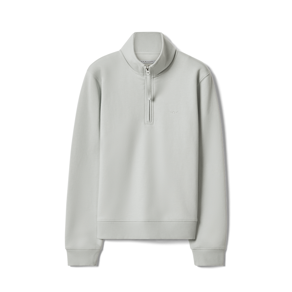 R.M.Williams Womens Trickett 1/4 Zip Sweatshirt (KZR00BB01) Salt