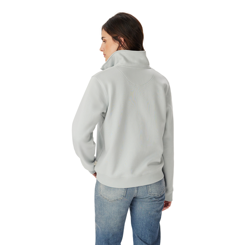 R.M.Williams Womens Trickett 1/4 Zip Sweatshirt (KZR00BB01) Salt