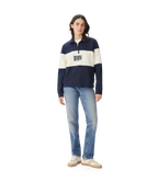 R.M.Williams Womens Trickett Panel Sweatshirt (KZR00BB01) French Navy