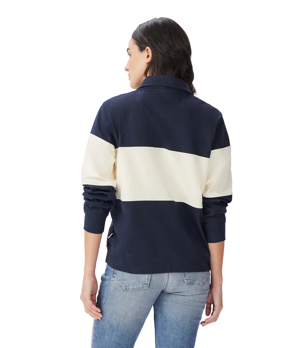 R.M.Williams Womens Trickett Panel Sweatshirt (KZR00BB01) French Navy