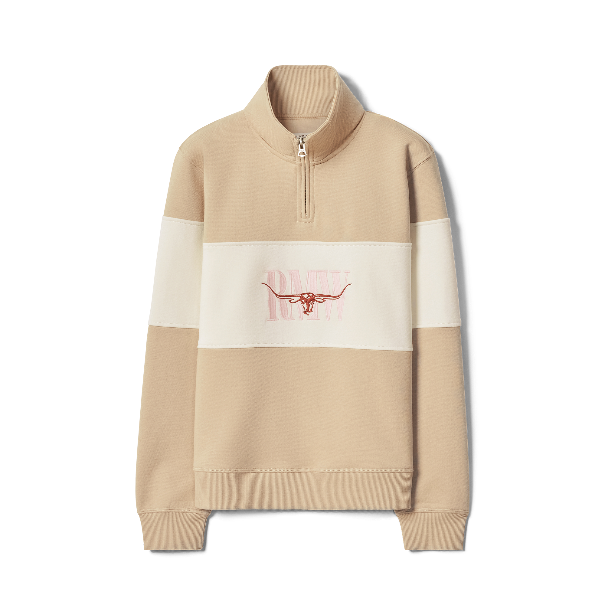 R.M.Williams Womens Trickett Panel Sweatshirt (KZR00BB01) Sand